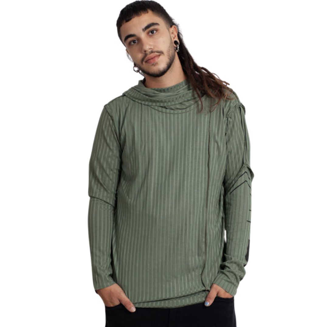 Longsleeve "Catalist" Light Oliv – Bild 3