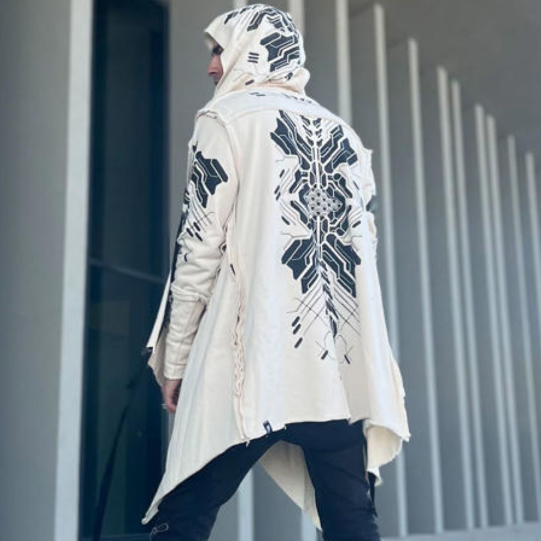 Cardigan "Delta" Offwhite, Unisex – Bild 2