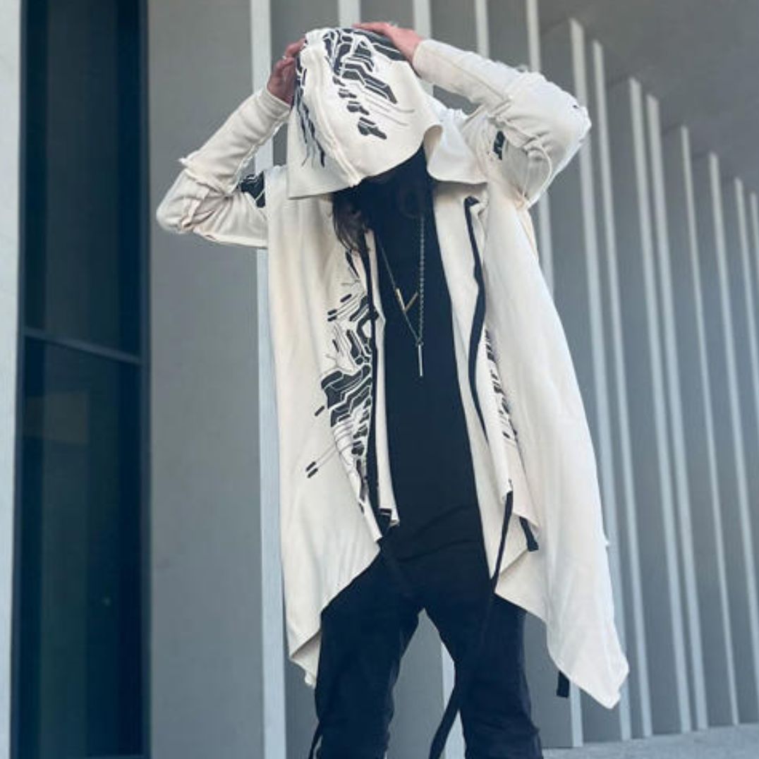 Cardigan "Delta" Offwhite, Unisex – Bild 9