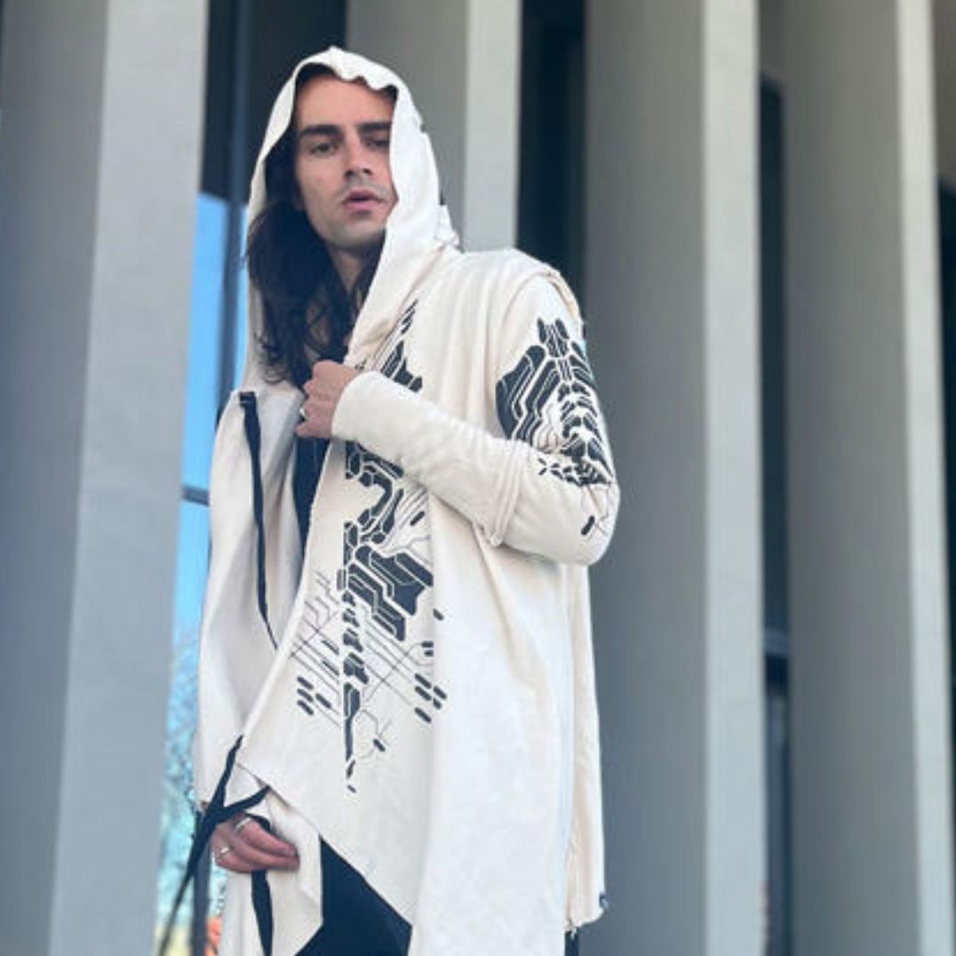 Cardigan "Delta" Offwhite, Unisex – Bild 4
