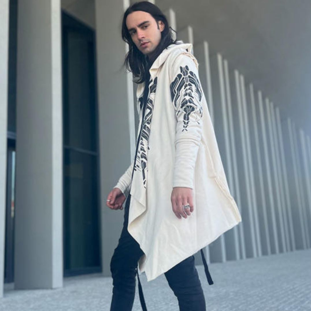 Cardigan "Delta" Offwhite, Unisex – Bild 11