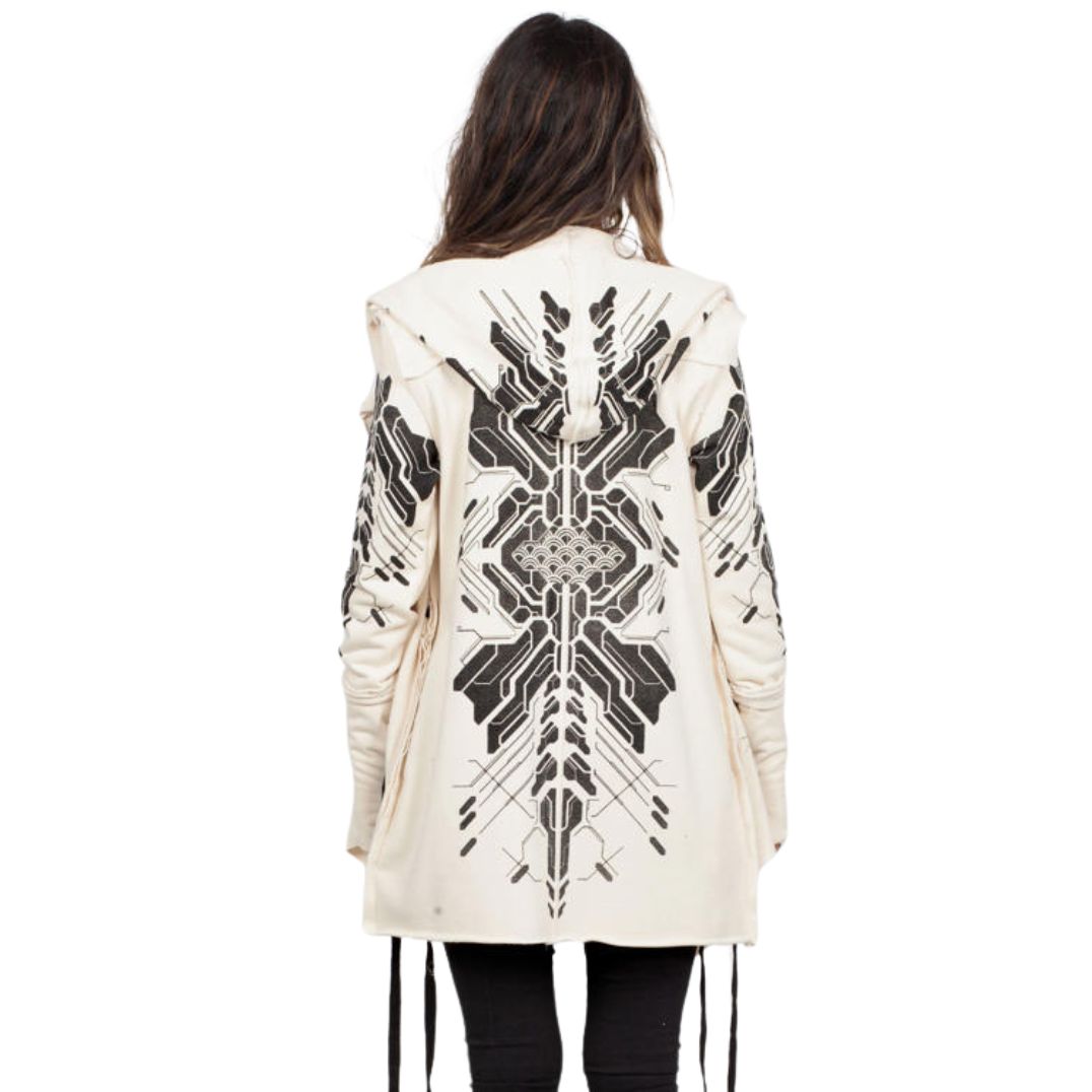 Cardigan "Delta" Offwhite, Unisex – Bild 3