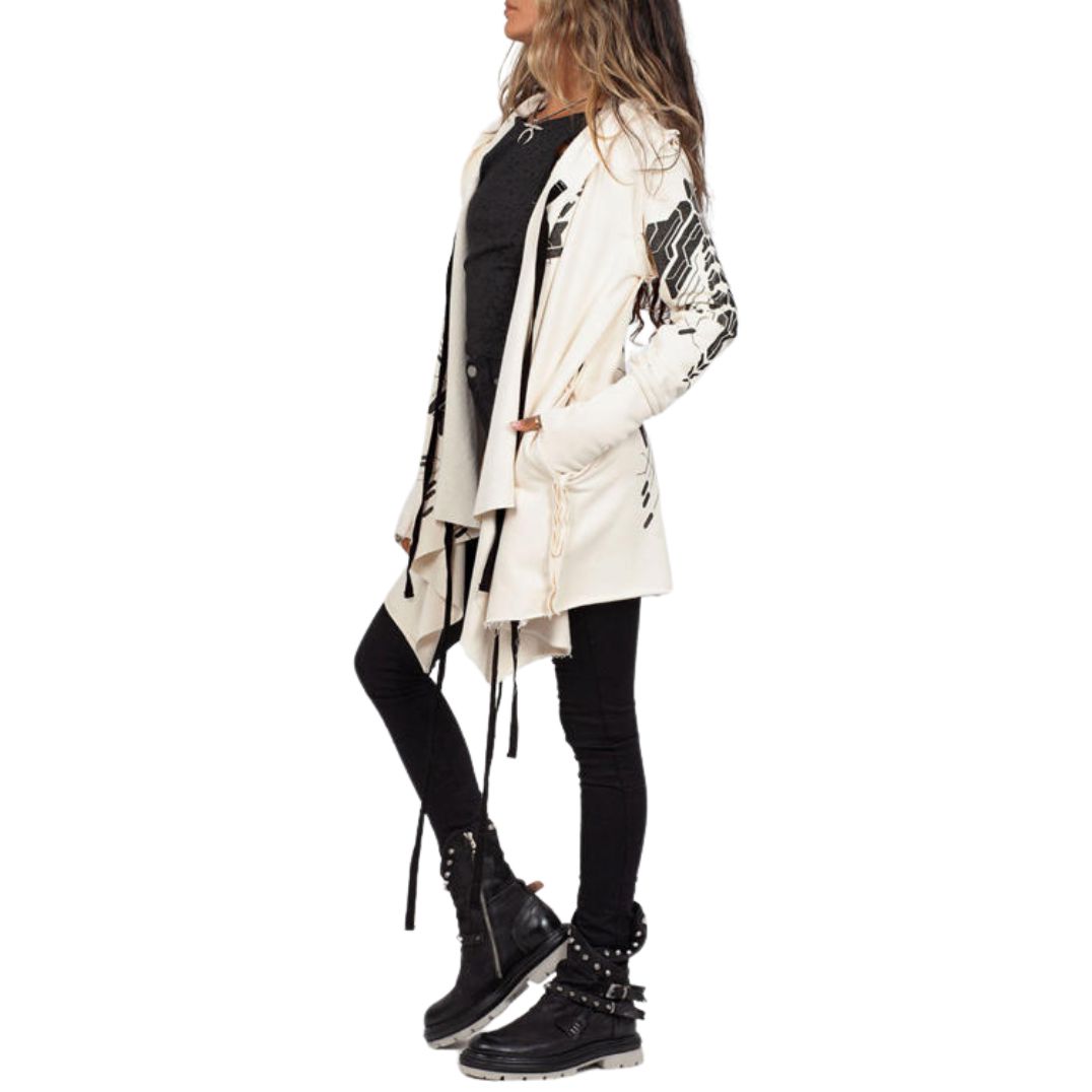 Cardigan "Delta" Offwhite, Unisex – Bild 5
