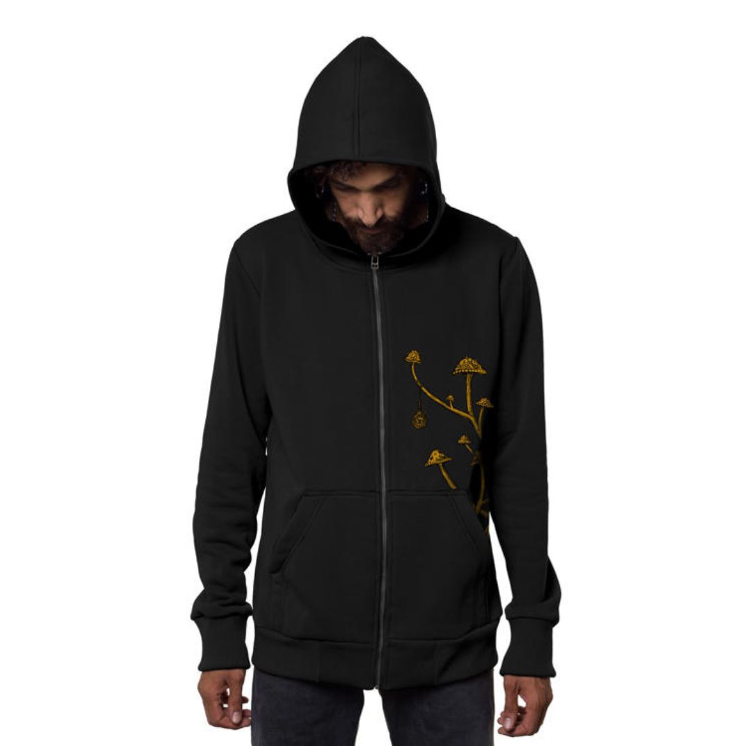 Kapuzenjacke "Fiddler Hoodie" Black – Bild 2