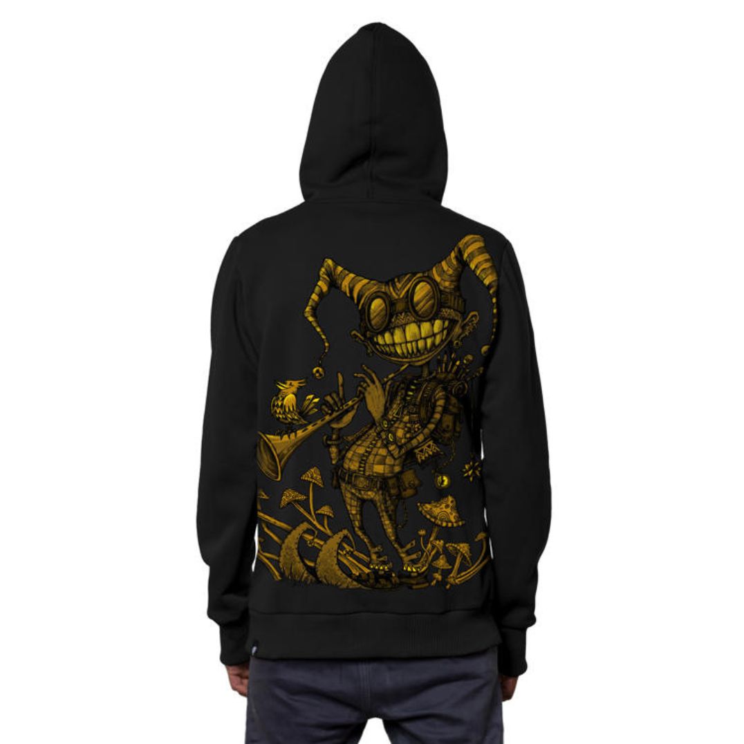 Kapuzenjacke "Fiddler Hoodie" Black – Bild 3