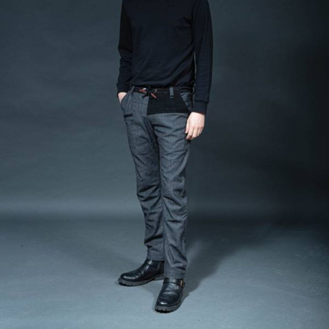 Hose "Hugo" Black, Herringbone