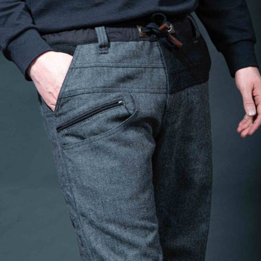 Hose "Hugo" Black, Herringbone – Bild 3