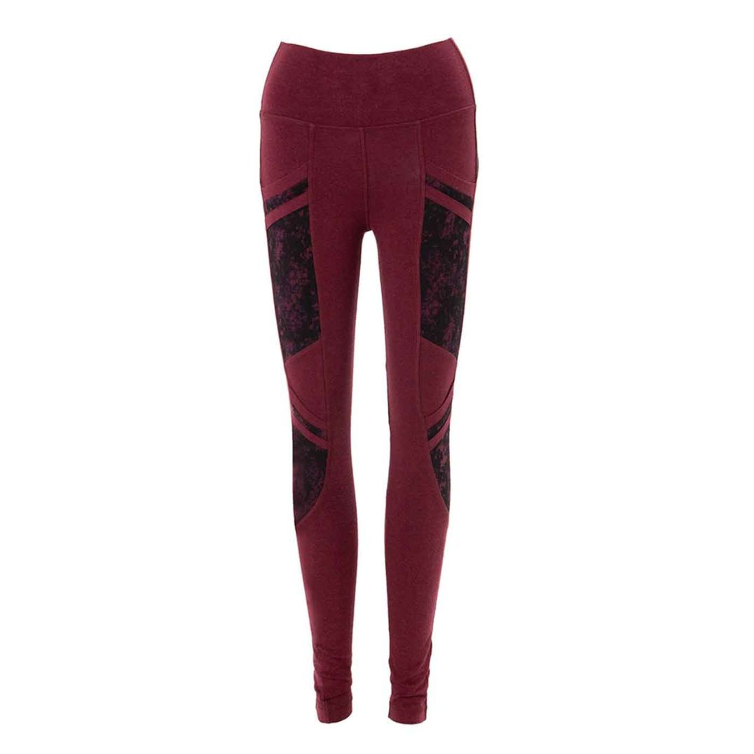 Leggings "Nirvana" Red Melange, Bambus