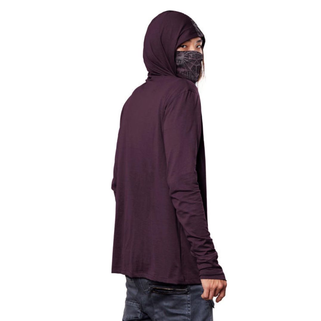 Longsleeve "Kusary" Burgundy – Bild 4