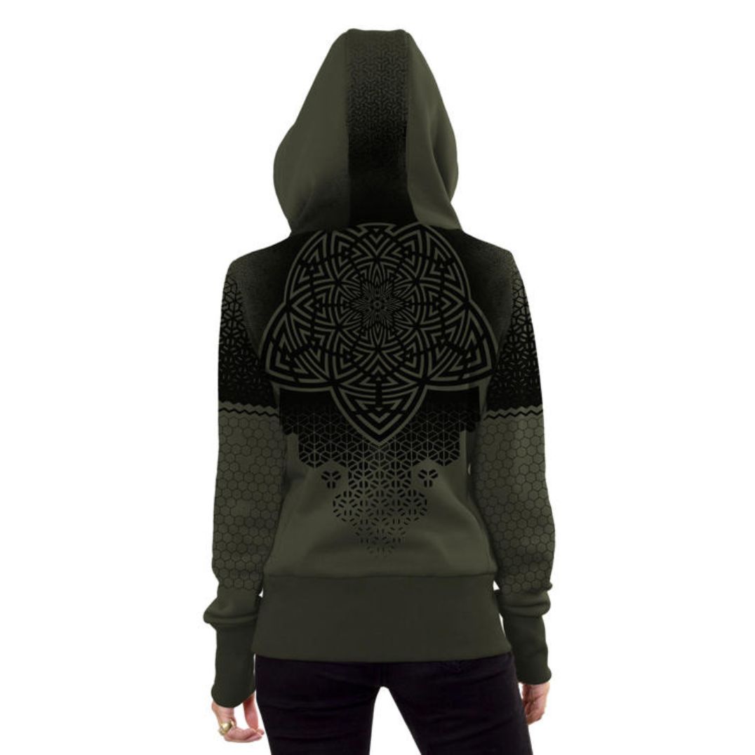 Kapuzenjacke "Mark" Oliv – Bild 2