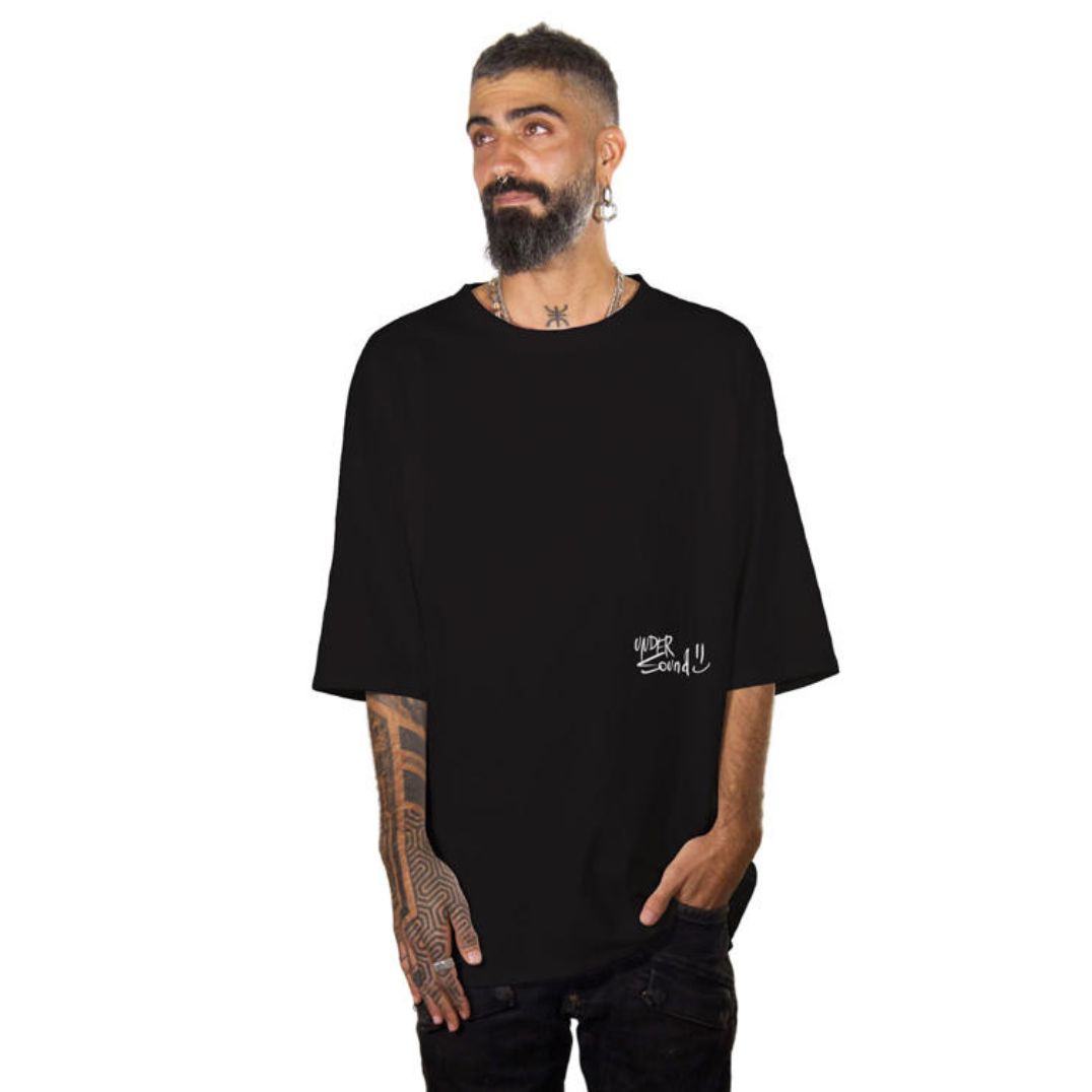 Shirt Oversize "Under Sound" Black – Bild 2