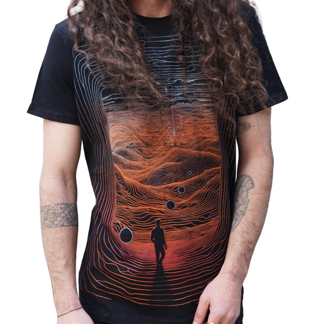 Shirt "Mountains" - Black