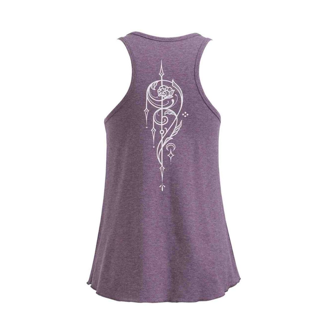 Tanktop "Bloom Tank" Dusty Mauve Melange, Bambus – Bild 2