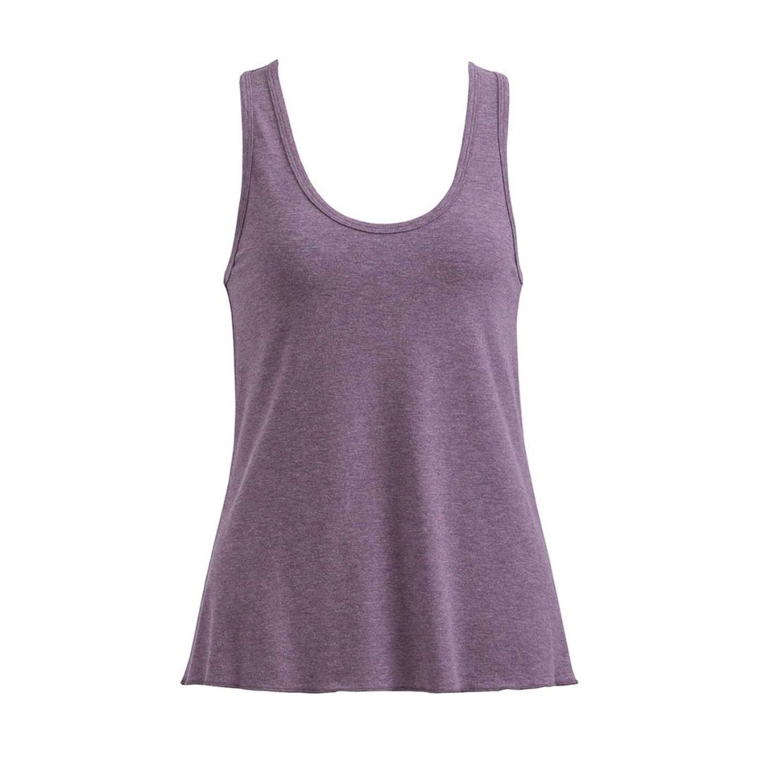 Tanktop "Bloom Tank" Dusty Mauve Melange, Bambus