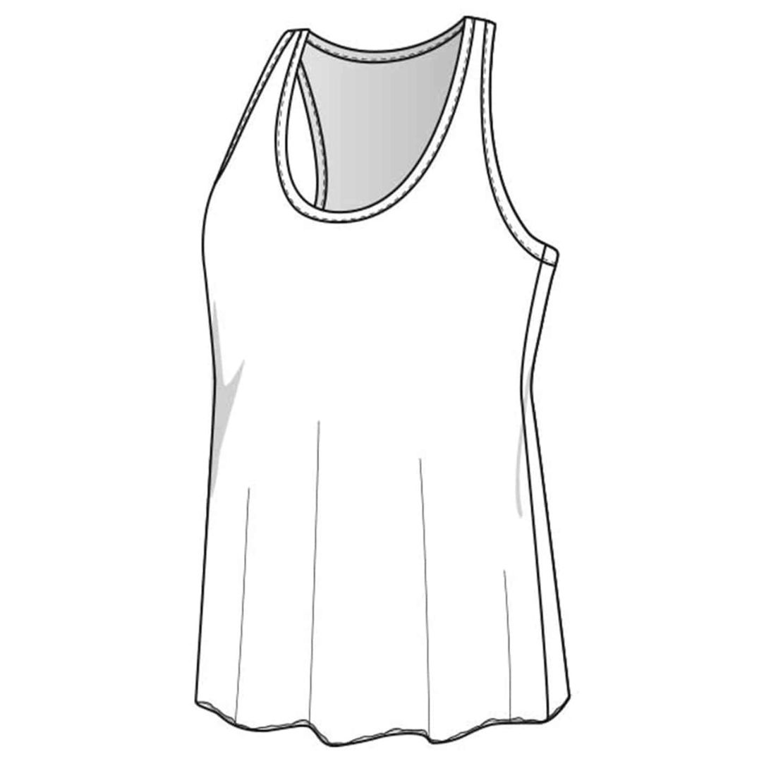 Tanktop "Bloom Tank" Blue Melange, Bambus – Bild 4