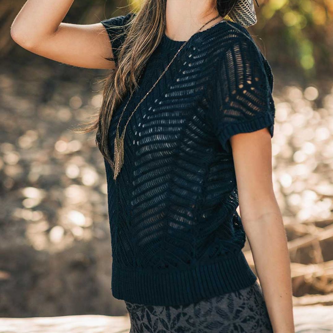 Pullunder "Cumbia Tee" Black, Hanf – Bild 3