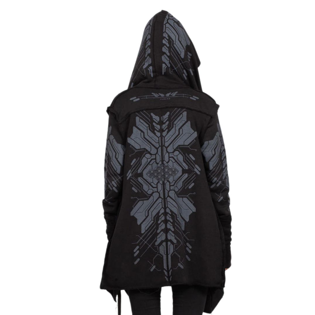 Cardigan "Delta" Black, Unisex – Bild 4