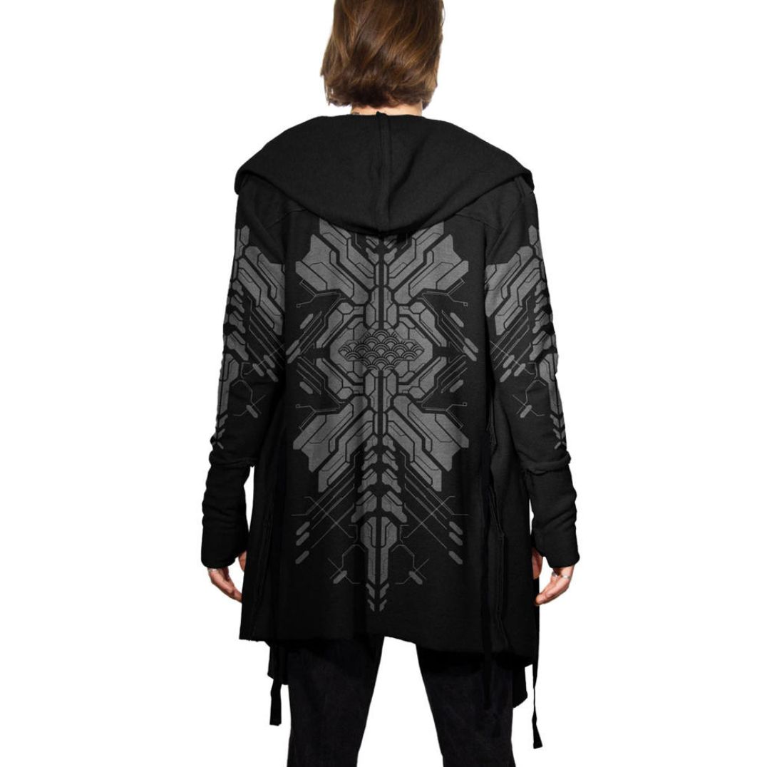 Cardigan "Delta" Black, Unisex – Bild 3