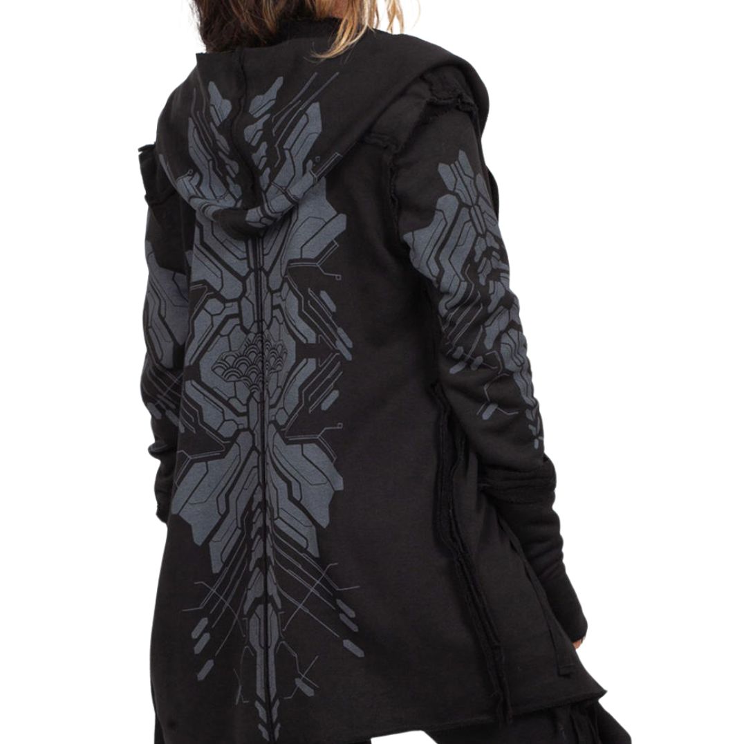 Cardigan "Delta" Black, Unisex – Bild 6