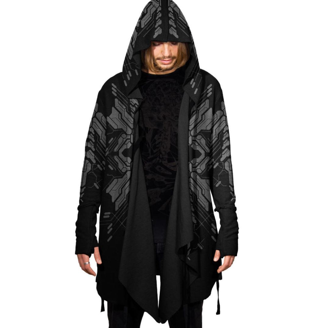 Cardigan "Delta" Black, Unisex – Bild 5