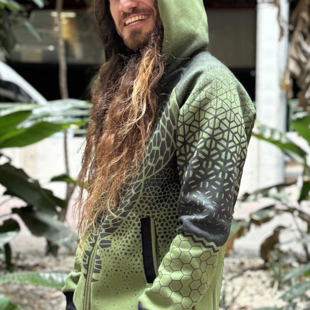 Kapuzenjacke "Mark Hoodie" Olive – Bild 3