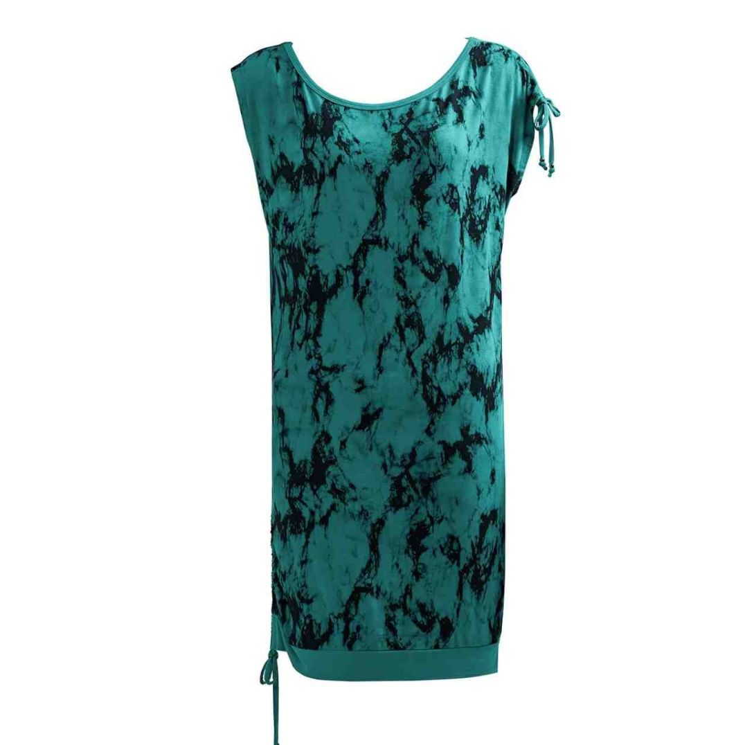 Kleid "Mimosa Dress" Turquoise Tie-Dye, Hanf
