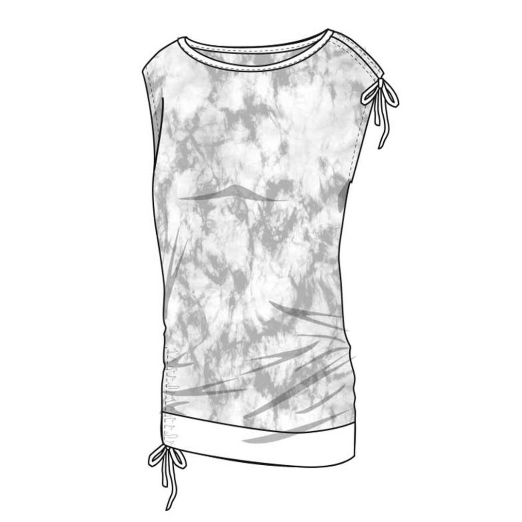 Kleid "Mimosa Dress" Turquoise Tie-Dye, Hanf – Bild 2