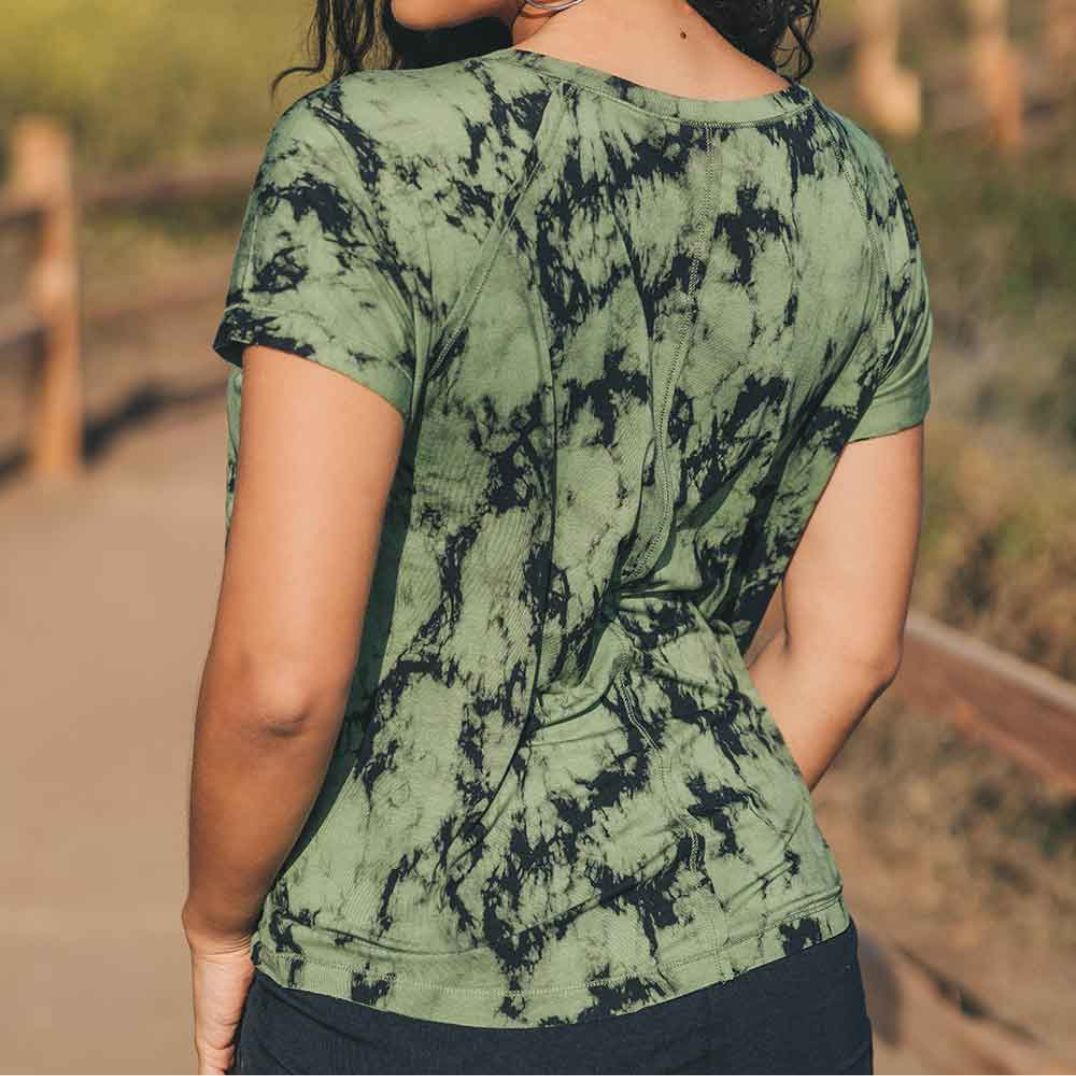 Shirt "Peyote Tee" Vine Green Tie-Dye, Hanf – Bild 2