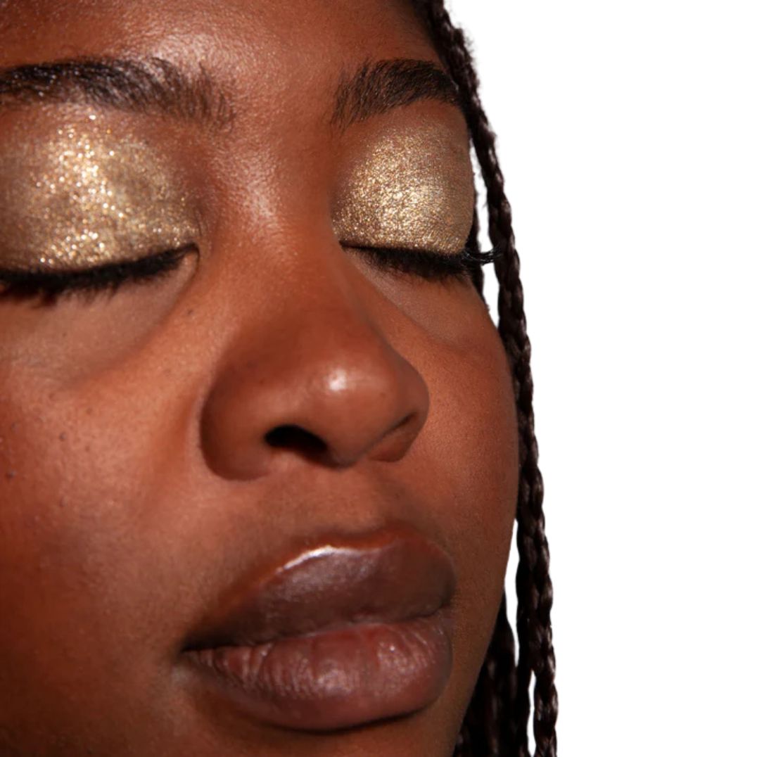 Glitzerlidschatten "Gold" biologisch abbaubar – Bild 6