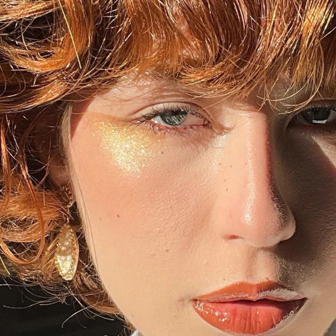 Glitzerlidschatten "Gold" biologisch abbaubar – Bild 5