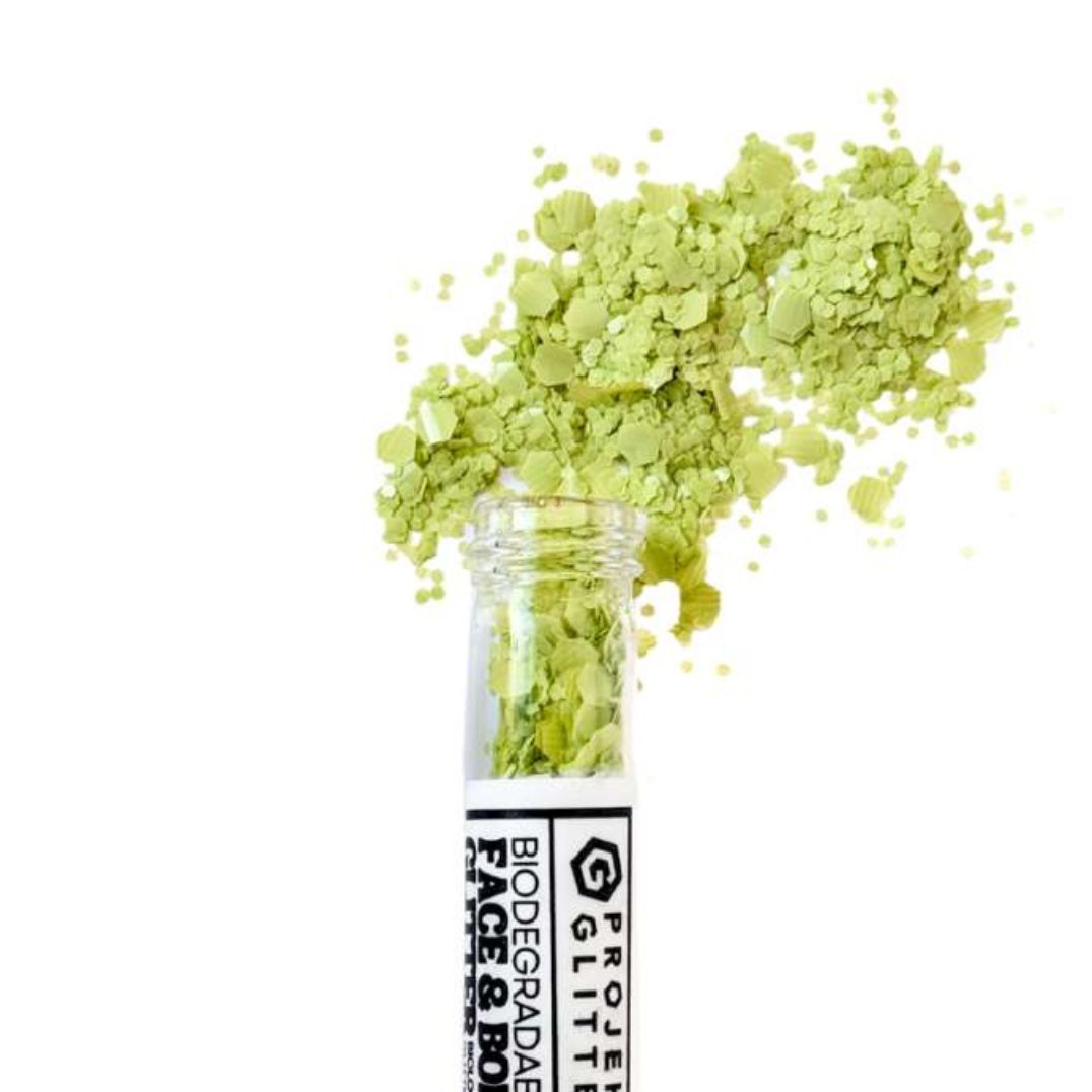 Bio Glitzer grob "Love you so Matcha"