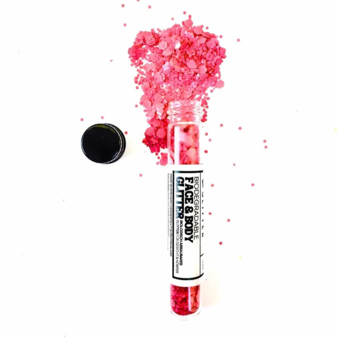 Bio Glitzer grob "Rasberry Drizzle"