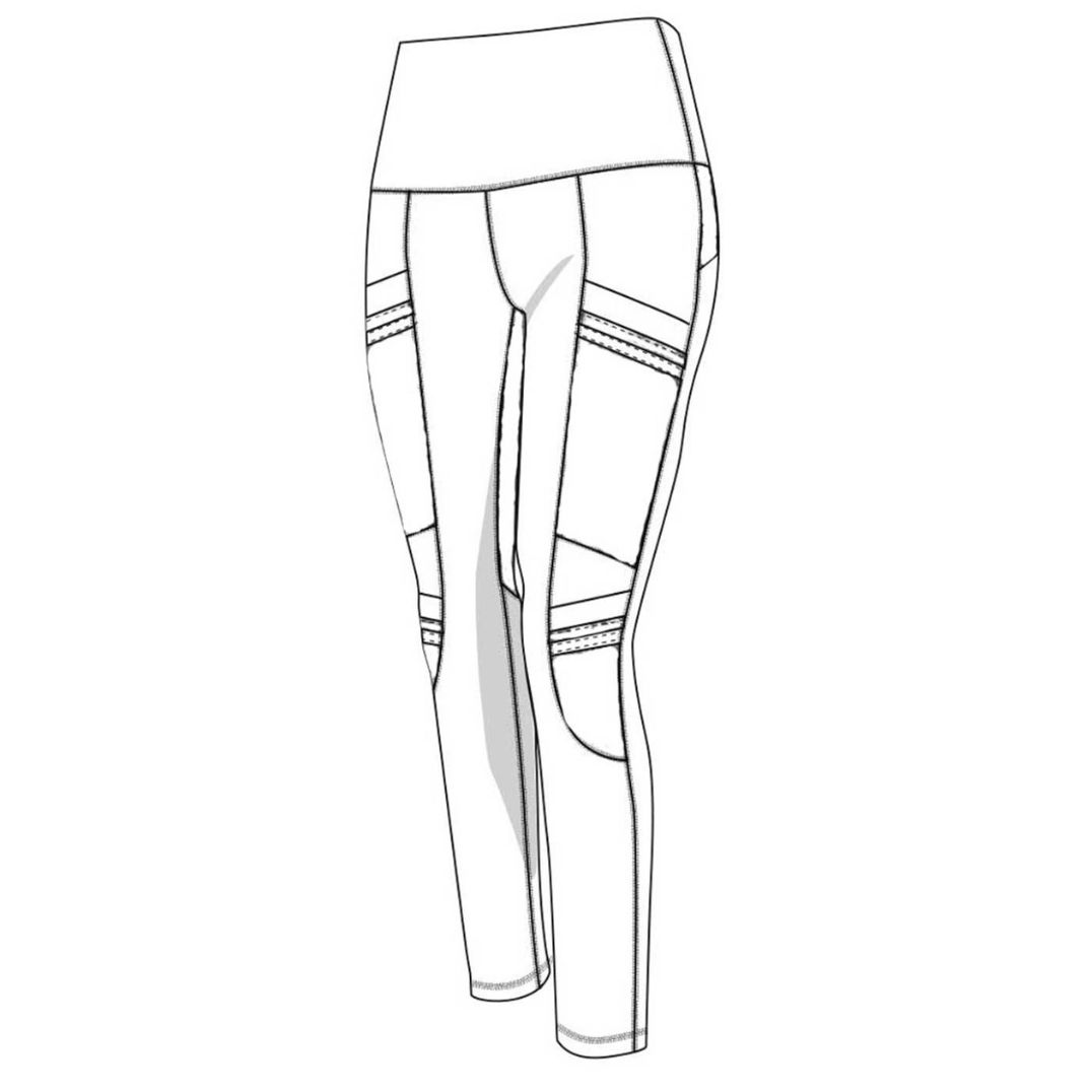 Leggings "Nirvana" Blue Sapphire, Bambus – Bild 2