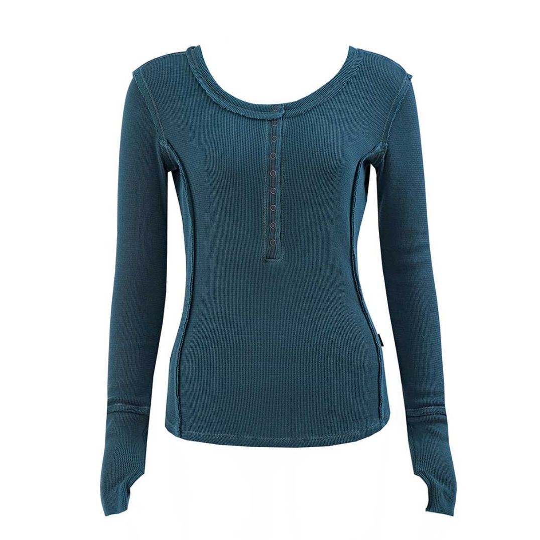 Longsleeve "Zelda" Navy Blue, Bio BW – Bild 3