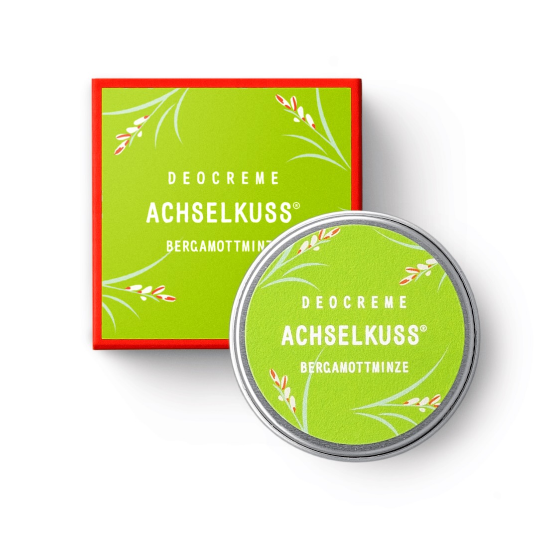 Achselkuss Natürliche Deocreme Mini Bergamottminze - Verpackung - Aurinshop Vienna