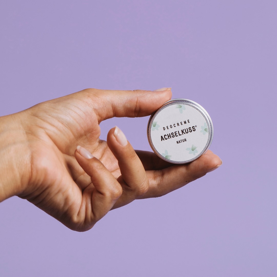 Achselkuss Natürliche Deocreme Mini Natur Dose - Aurinshop Vienna