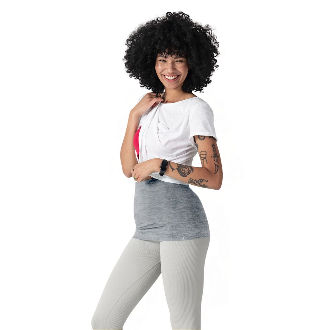 Nierenwärmer Kidneykaren Basic Tube Grey Melange – Bild 2
