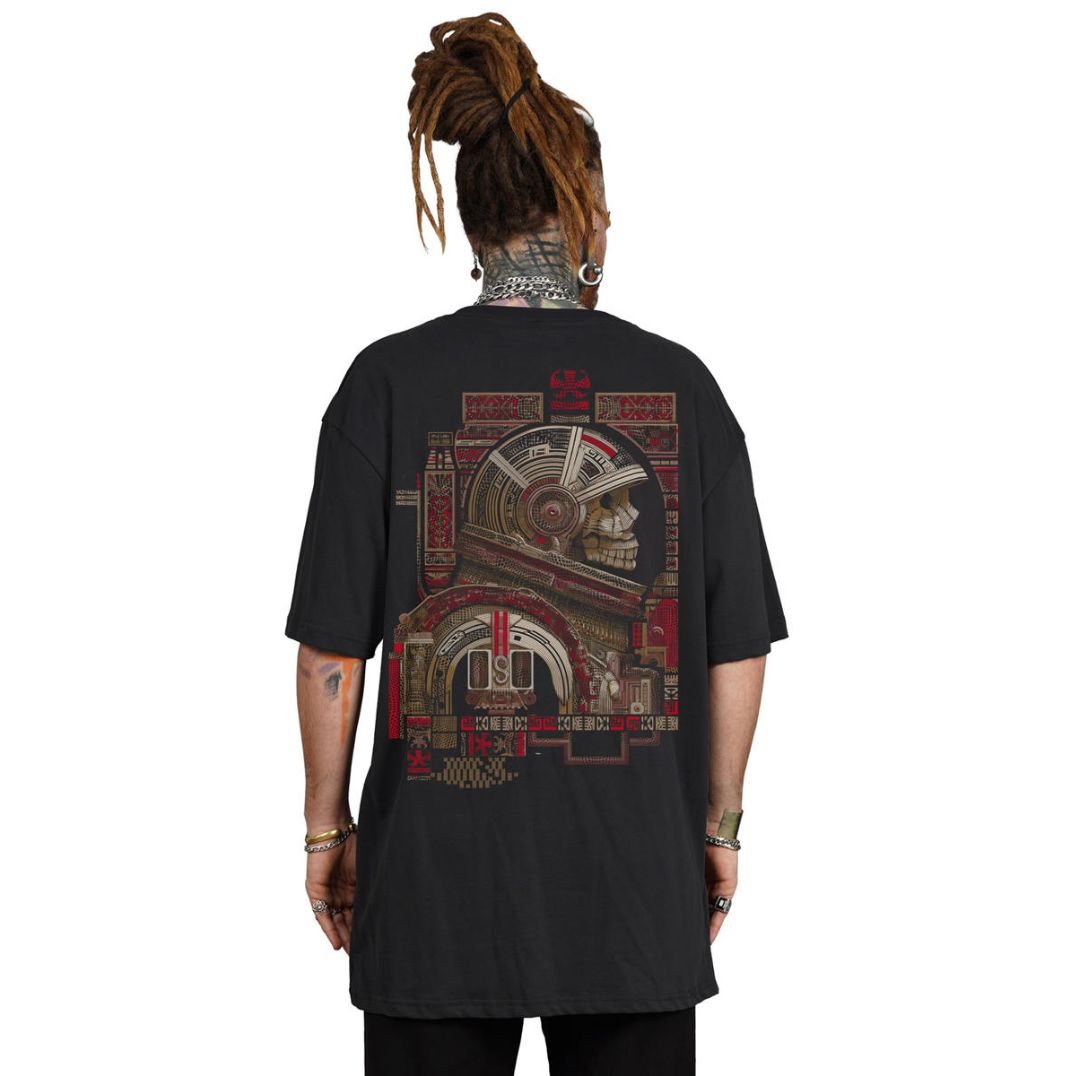 Shirt Oversize "Snap" Black