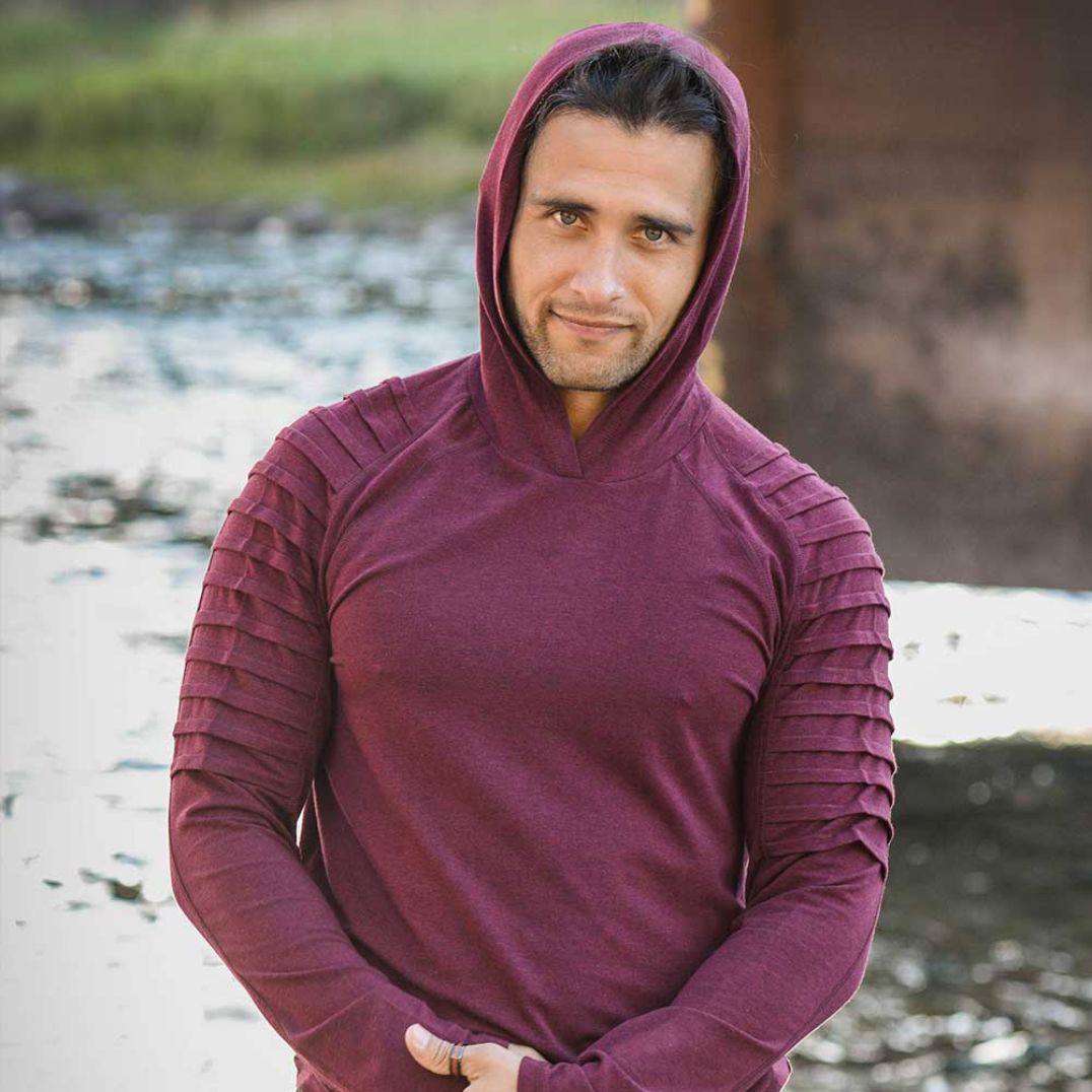 Longsleeve "Defender Hoodie" Red