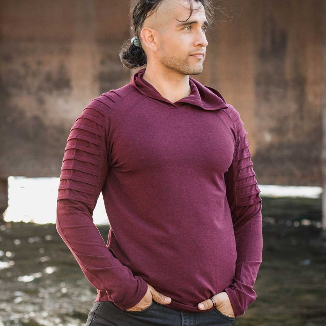 Longsleeve "Defender Hoodie" Red – Bild 2