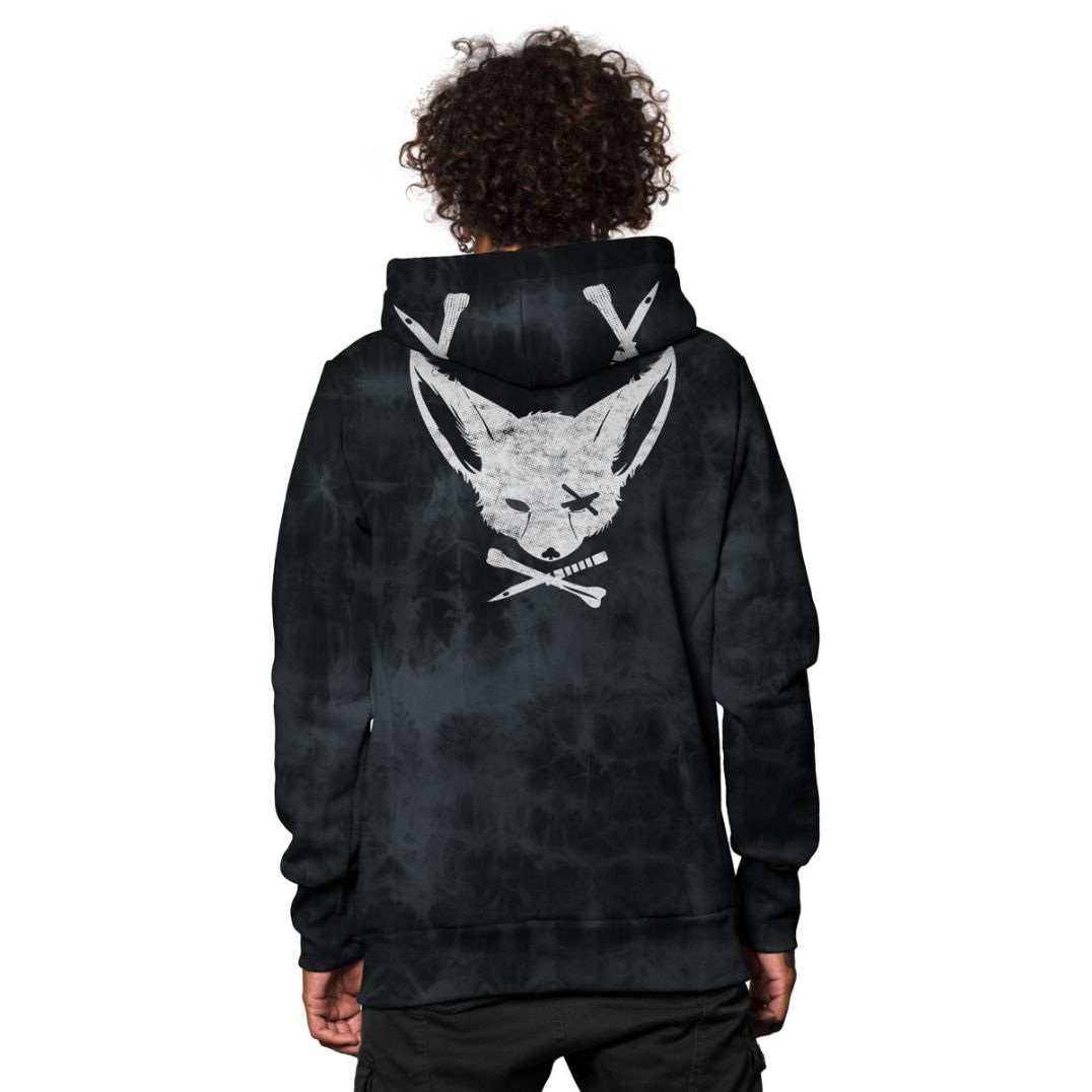 Pullover "Twizy" Black Tie-Dye