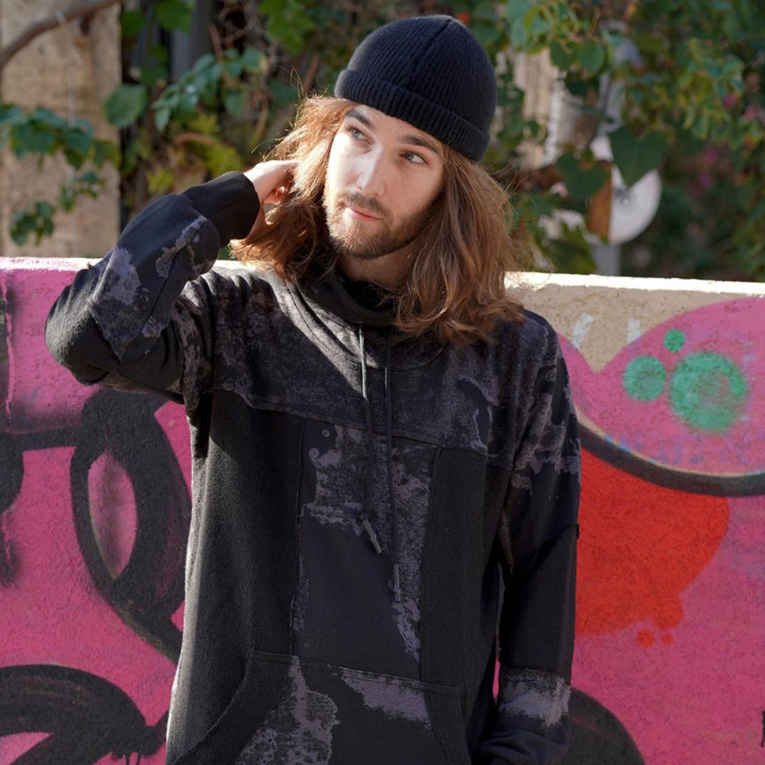 Pullover "Val Ho" Black Texture – Bild 3