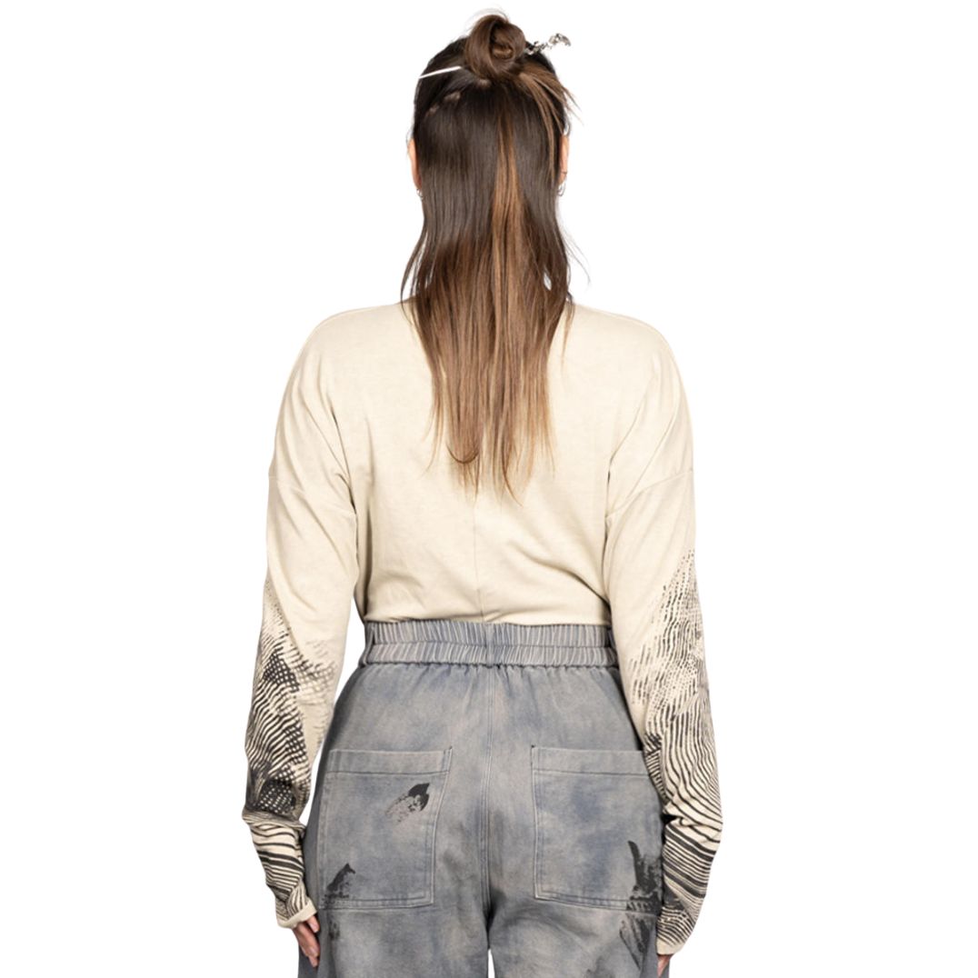 Longsleeve "Okinami" Beige - Unisex – Bild 2