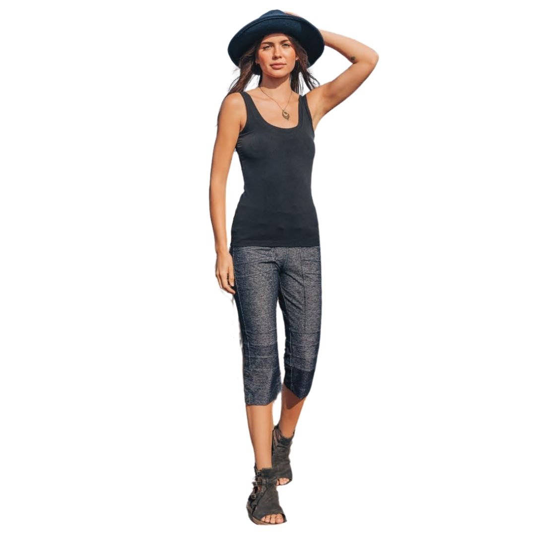 Hose "Faraway Capris" Blue Jean – Bild 3
