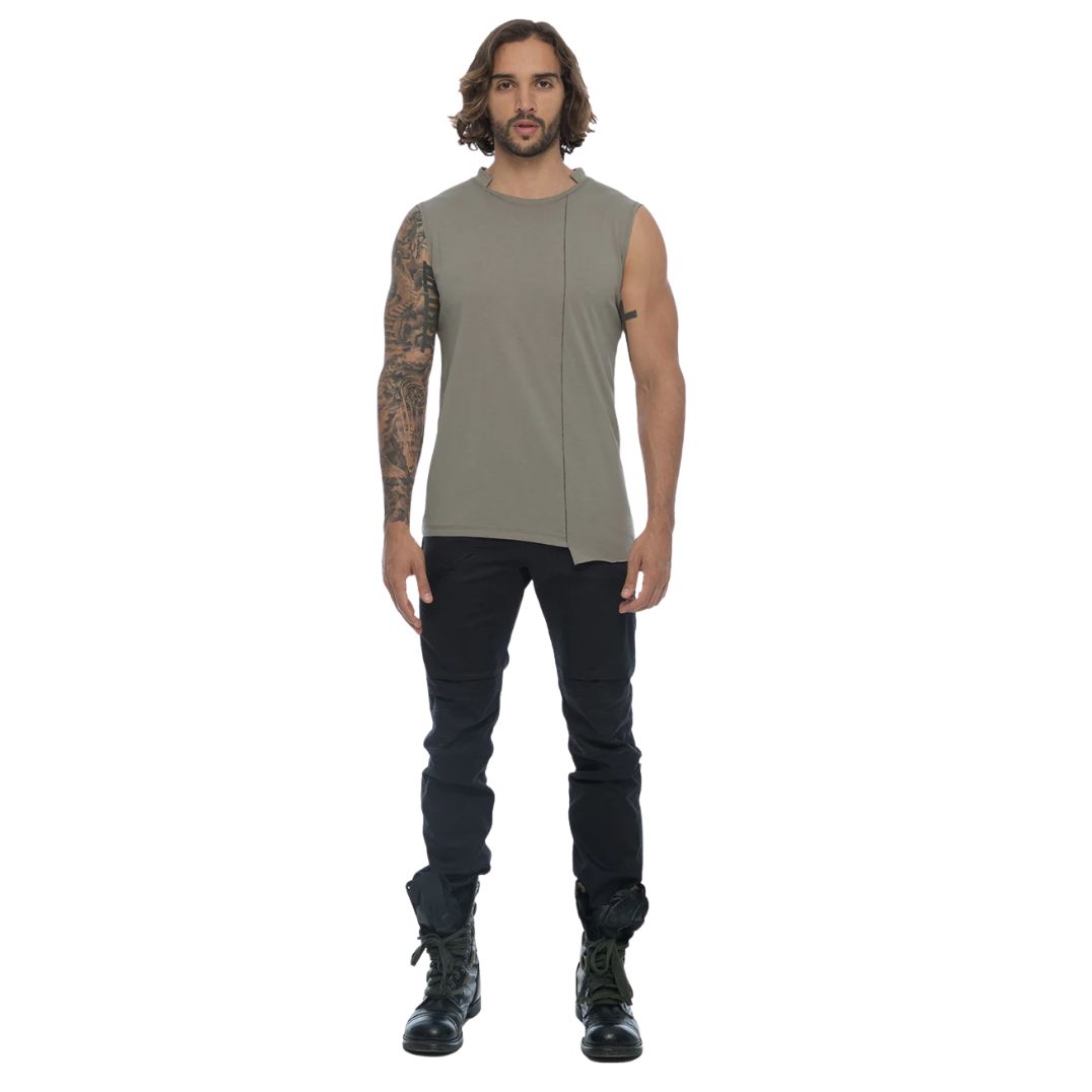 Tanktop "Blended Sleeveless Tee" Cement – Bild 3