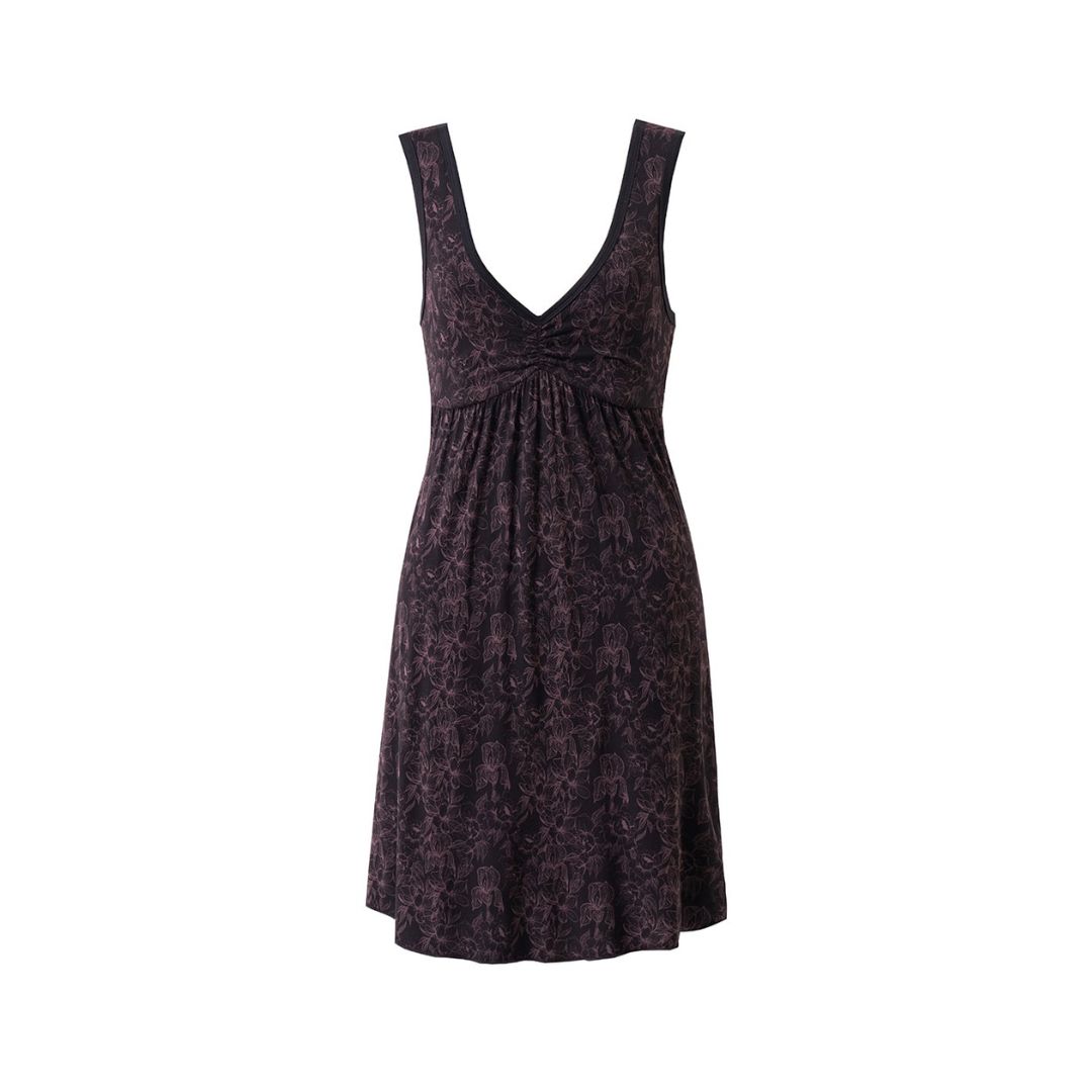 Kleid "Mahina Dress" Black Peony
