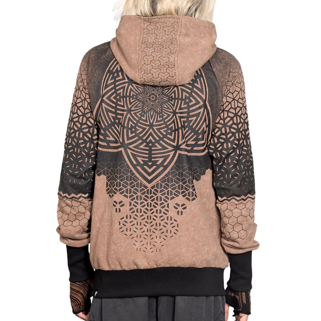 Kapuzenjacke "Mark Hoodie" Brown – Bild 2