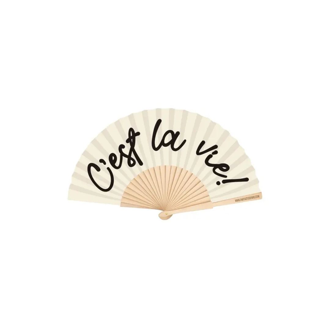 Fächer klein "C´est la vie"
