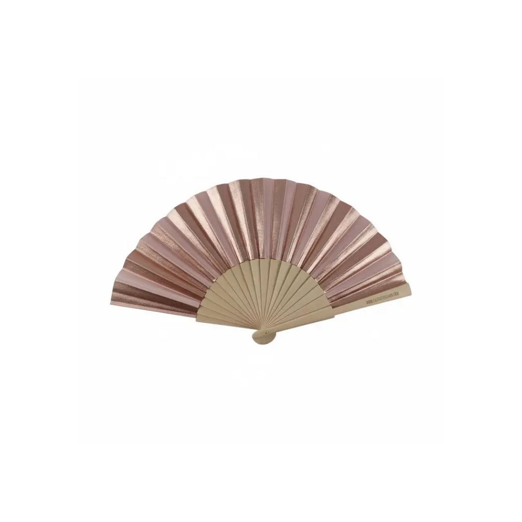 Fächer klein "Roségold Shimmer"