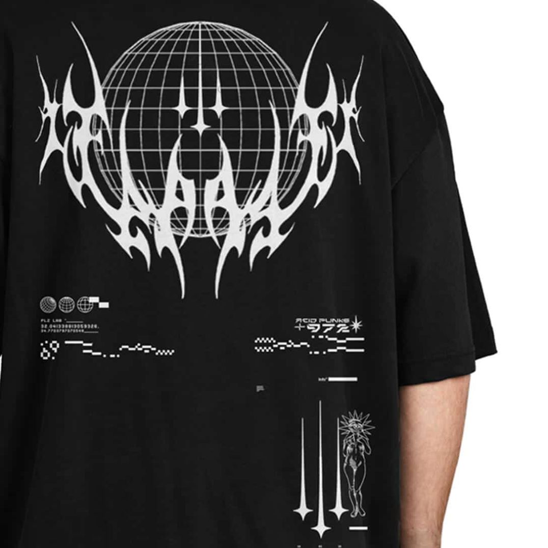 Shirt "Acid Punk" Black – Bild 2